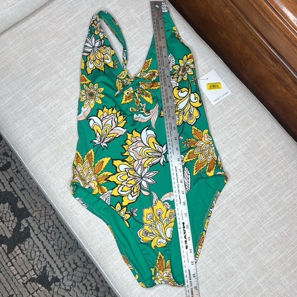 Gibson Latimer NWT Green Floral One Piece Swimsuit-‎ medium - Picture 11 of 11